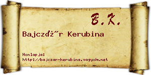 Bajczár Kerubina névjegykártya